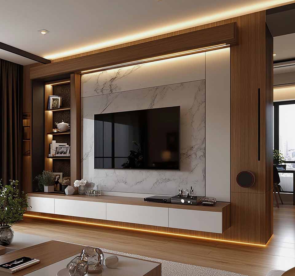 Fitted Media Wall